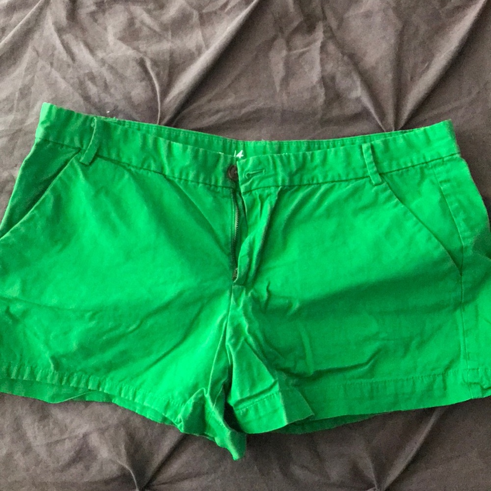 Grass Green Gap Khaki Shorts